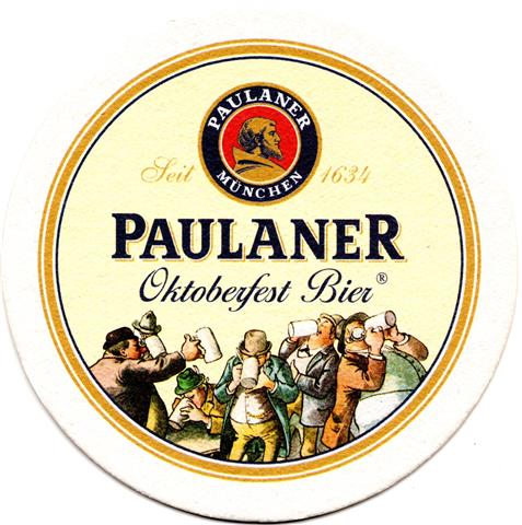 mnchen m-by paulaner okto trink 6a (rund215-oktoberfest bier-5 zecher) 